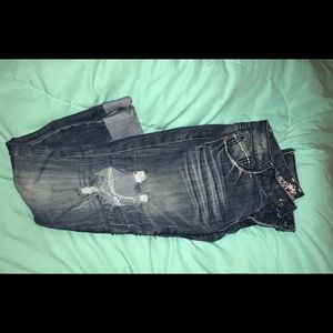 Distressed Mom Jeans